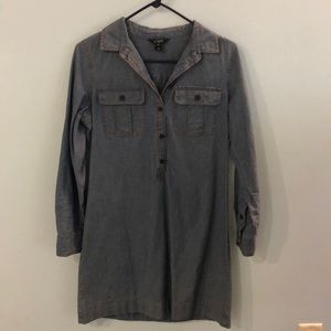 J. Crew Factory Chambray Shirt Dress